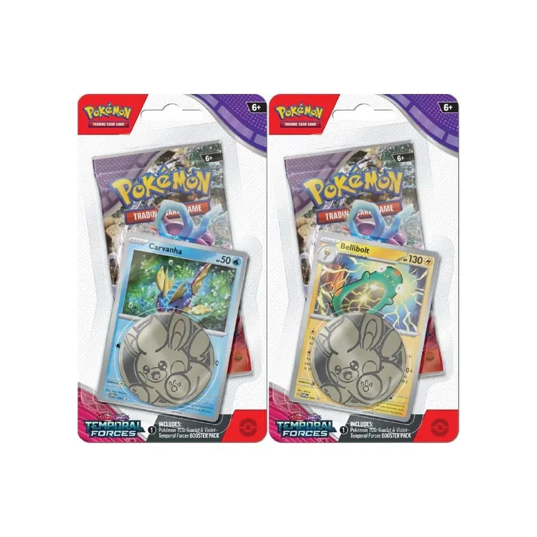 Pokemon Scarlet & Violet Temporal Forces Checklane Blister ENG - 1 Blister Aleatório